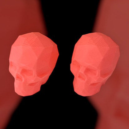 2x Skull Valve Caps